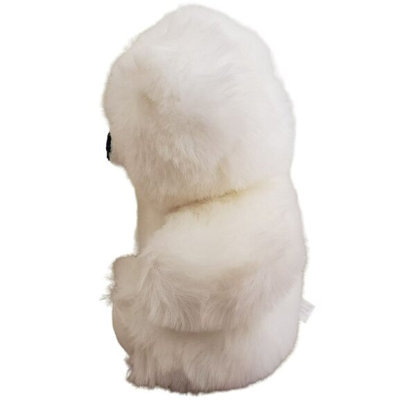 VTG White Teddy Bear Sleepy Blue Eyes Jointed HugginPuff Plush 80s Toy Stuffed - Picture 7 of 10